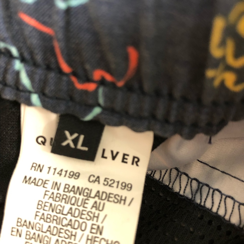 NWT Quicksilver Men’s Volley Swim Trunks - Picture 6 of 7